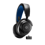 Belaidės ausinės su mikrofonu SteelSeries Arctis Nova 7P Over-Ear, Juodos/Mėlynos spalvos