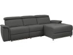 Trivietė sofa Loft Pareli, juoda