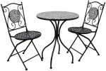 Lauko baldų komplektas Balcony set CHECKER table and 2 chairs