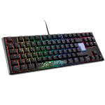 Ducky One 3 Classic Juodas/Baltas TKL klaviatūra žaidimams, RGB LED – MX–Clear – DE išdėstymas