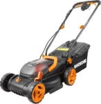 Akumuliatorinė vejapjovė Worx WG779E, 40V max, 34cm, 2x2.5Ah