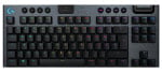 Belaidė Mechaninė žaidimų klaviatūra Logitech G915 TKL, RGB, Lightspeed, Stilius: Tactile, Išdėstymas: Vokiečių k.