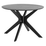 Dining table DUNCAN D105xH75cm, juodas