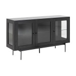 Sideboard ANGUS 140x40x82cm, juodas