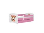 Vaikiška lova su čiužiniu Kocot Kids BabyDreams Pink bambi, rožinė/balta