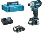 Makita TD111DSAJ Akumuliatorinis smūginis suktuvas, 12V MAX, 2x2,0 Ah Li-ion 135 Nm, 0,97kg, 1/4", LED, MAKPACK