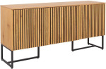 Sideboard HAMPTON 160x40xH80cm, melamine with oak bark