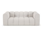 Sofa Micadoni Mellow, 193x106x75 cm, balta/pilka