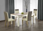 SEWERYN 160/300 cm extension table color: sonoma oak / baltas