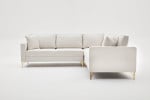 Kampinė sofa Asir Berlin, smėlio/aukso spalvos