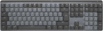 Belaidė klaviatūra Logitech MX MECHANICAL, išdėstymas: US tarptautinis (Qwerty), "Tactile Quiet", pilkos spalvos