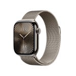 Apple Watch Series 10 GPS + Cellular 42mm Natural Titanium Case with Natural Milanese Loop MWXF3ET/A