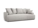 Sofa Micadoni Bette, 221x104x93 cm, pilka