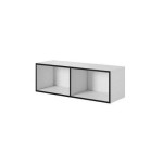 Cama open storage cabinet ROCO RO2 112/37/37 baltas/juodas