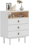 Sideboard IRIS 80x40xH100cm, baltas