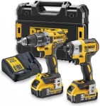 Įrankių rinkinys DeWalt DCK268P2T (DCD791 + DCF887); 18 V; 2x5,0 Ah akum.