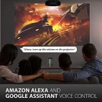 ViewSonic X100-4K Tikrasis 4K UHD Namų kino LED Projektorius su Amazon Alexa ir Google balso asistentu, Harman Kardon kolonėlės