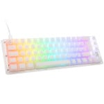 Ducky One 3 Aura Baltas SF klaviatūra žaidimams, RGB LED – Kailh Jellyfish Y – DE išdėstymas