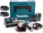 Makita kampinis šlifuoklis DGA513RTJ 18V 3x5,0Ah