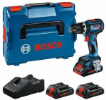 BOSCH suktuvas UDAROWA GSB 18V-90 C 3xPC4,0Ah 64/36Nm LB