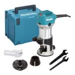 Makita RT0702CJ Freza 710W 6- 8mm, 10.000 - 30.000 r/min 1,8kg,, MAKPACK