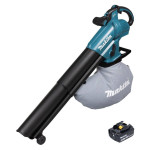 Akumuliatorinis lapų pūstuvas ir lapų siurblys, Makita DUB 187 G, 18 V, su akumuliatoriaus ir įkroviklio