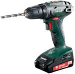 Metabo BS 18 2x1,5Ah Li-ion, case Cordless drill