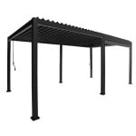 Lauko pavėsinė Gazebo MIRADOR, Tamsiai pilkos spalvos 3x6 m