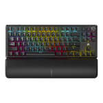 CORSAIR K70 CORE TKL Wireless Tenkeyless Mechaninė klaviatūra žaidimams RGB LED pašvietimas CORSAIR MLX Raudonas Juodas Juodas ABS DS Keycaps