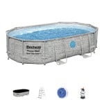 Ovalus baseinas Bestway Power Steel Swim Vista, 488x305cm