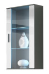 Cama hanging display cabinet SOHO pilkas/baltas gloss