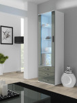 Cama display cabinet SOHO S1 baltas/pilkas gloss