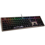 Ducky Shine 7 PBT klaviatūra žaidimams, MX Speed Sidabrinis, RGB–LED – gunmetal – DE išdėstymas