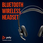 POLY B825M Voyager Focus UC Stereo MS, Belaidės ausinės, Bluetooth, No Stovas, Juoda