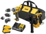 DEWALT COMBO KIT 12V DCK2101L2 (DCH072 DCD703) 2x3.0Ah KREPŠELIS