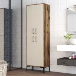 Kalune Design CREAM Spintelė Berlin A - Walnut, Kreminis