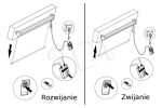 MACLEAN EKRAN PROJEKCYJNY ELEKTRYCZNY 120" 240X180 4:3 ŚCIANA LUB SUFIT MC-593