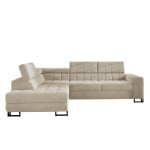 Kampinė sofa-lova Laris, smėlio