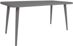 Table WALES 160x80xH75,5cm, dark pilkas