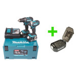 Makita įrankių komplektas DLX2127MJ 18V 2X4,0Ah Li-ion (DDF482+DTD152) + 31 vnt. antgalių rinkinys