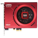 Ausinės Creative Karta dźwiękowa Sound Blaster Z SE PCI-e raudona|raudona