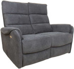 Recliner sofa BOWERS 2-seater, electric, bluish pilkas