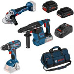 Bosch 18V 3X Toolkit, BG 1x4.0Ah 8.0Ah;GAL 1880CV