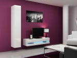 Cama Living room cabinet set VIGO NEW 13 baltas gloss