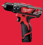 Akumuliatorinis smūginis gręžtuvas Milwaukee M12 BPD-202C 12V / 2x2,0 Ah ličio jonų