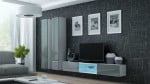 Cama Living room cabinet set VIGO 19 baltas/pilkas gloss