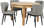 Lauko baldų komplektas Dining set CHICAGO NEW round table and 4 chairs (18103)