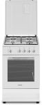 Simfer | Cooker | 4401SGRBB | Hob type Gas | Oven type Gas | White | Width 50 cm | Depth 55 cm | 49 L