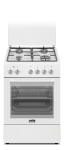 Simfer | Cooker | 4403SERBB | Hob type Gas | Oven type Electric | White | Width 50 cm | Electronic ignition | Depth 55 cm | 48 L