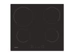 Candy | Hob | CH64CCB/4U2 | Vitroceramic | Number of burners/cooking zones 4 | Touch | Black